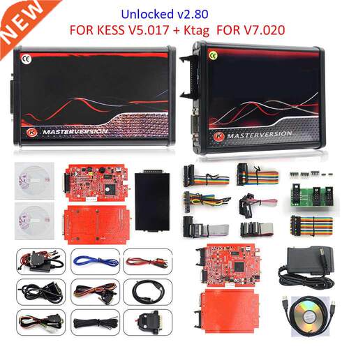 No Tokens Online 2.8 EU Red KESS KTAG V5.017 OBD2 Manager Tu
