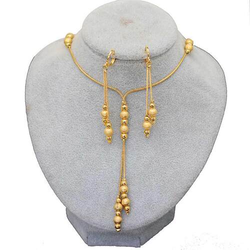 Fashion Charms all Sets Gold Color,Small eads Duai Neckla