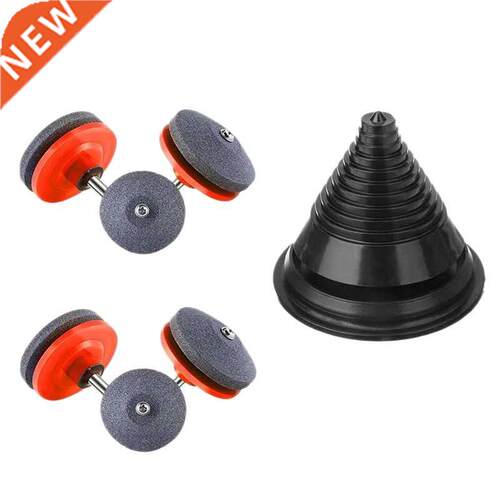 6Pc Lwn Mower Blde Shrpener Fit ny Hnd Drill nd Power