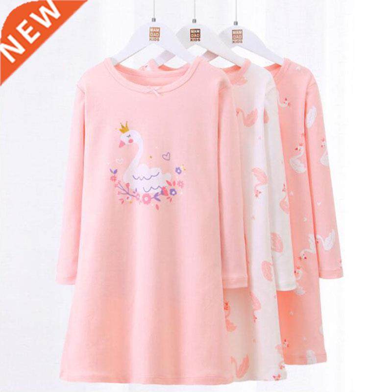 Kids Nightdress Sleepshirts Springs Autumn Girl Princess Sle