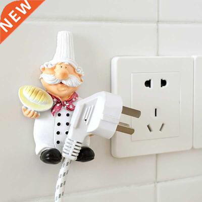 Wall-mounted Storage Hooks Kitchen Power Plug Decor Bracket