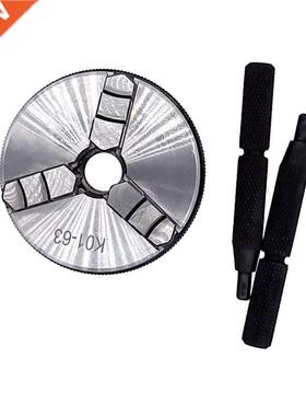 K01-63 63mm Lathe Mini Chuck 3 Jaws Woodworking Hand Chuck w