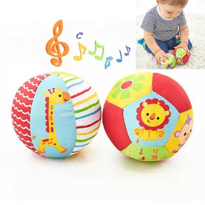 Soft Cloth Rattle Ball Baby Toy For 0-36 Months Stuffed Baby