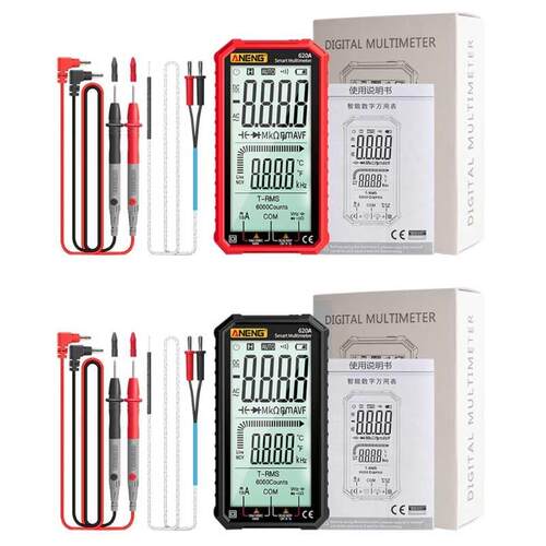 Large Screen Auto-Range Digital Multimeter True-RMS Voltage