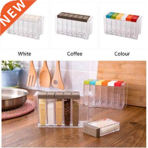 Spice Jar Seasoning Box 6Pcs/Set Kitchen Spice Storage