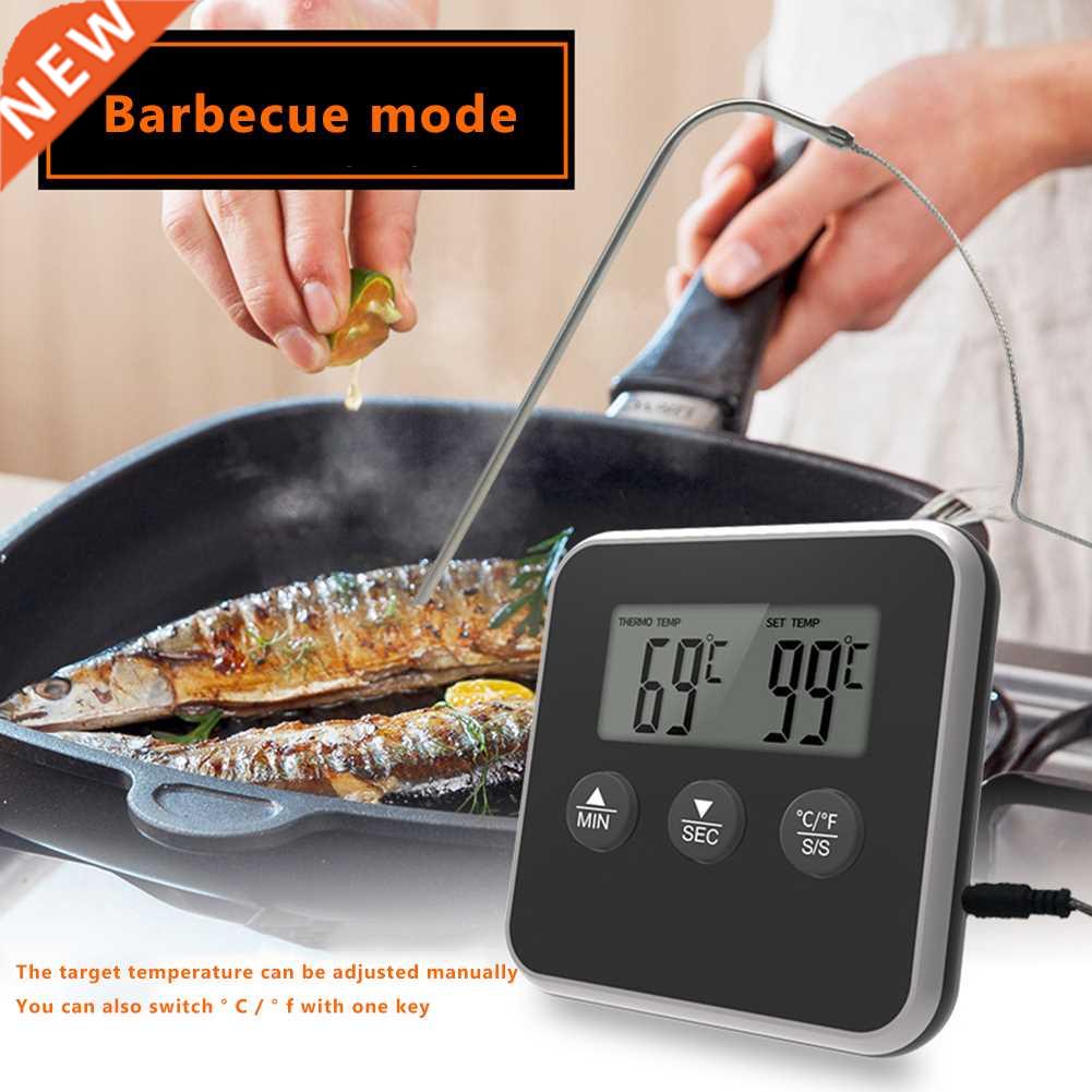 Food Cooking Digital Probe Timer Thermometer Kitchen BBQ