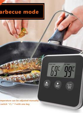 Food Cooking Digital Probe Timer Thermometer Kitchen BBQ