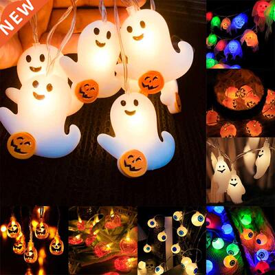 1.5 10Led Halloween Pupkin Ghost Skeletons Bat Spider Led