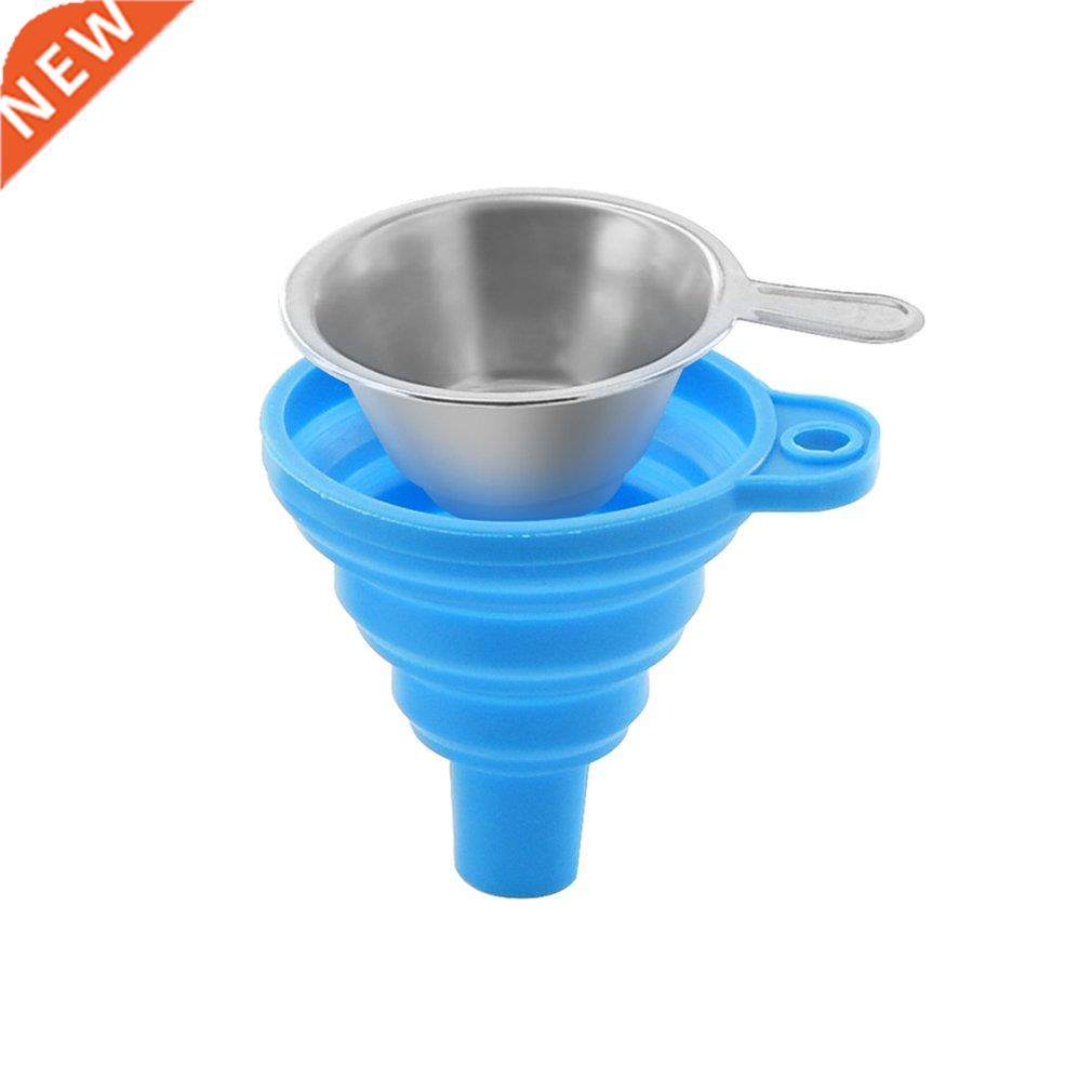funnel portable foldable silica gel funnel stainless steel 3