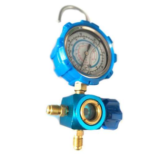R410A R22 R134A Refrigerant High/Low Pressure Gauge 1/4 Auto