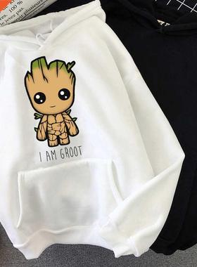 Funny Baby Groot Men's Hoodie Unisex Sweatshirt Movie Print