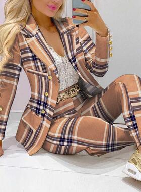 2021 Femme Formal Jacket & Trousers Office Lady Outfits