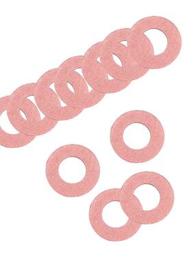 Insulating Washer, 100Pcs 8mm x 16mm x 0.5mm Red Vulcanized