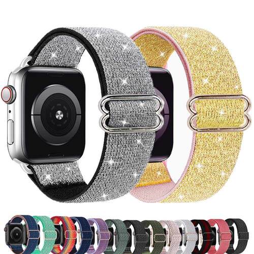 Scrunchie strap for Apple watch band 44mm 45mm 41mm 42mm 38m