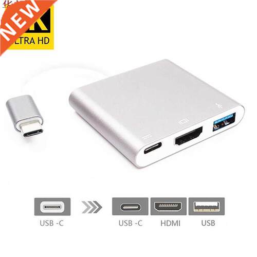 4K USBC .1 Hub Converter USB C Type To USB .0/HDMI/TypeC F