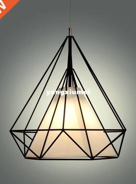 Pyramid,Diamond,Cage Pendant Lamp Modern Vintage industrial