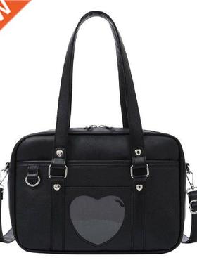 New Student Bag PU Leather Schoolbag Large Capacity