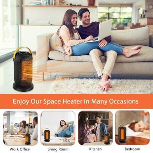 Electric Space Heater 1200W 3 Modes Portable PTC Fast