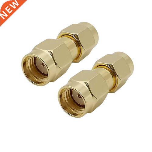Gold-plated RP SMA Male to RP SMA Male Plug RF Coaxial Adapt