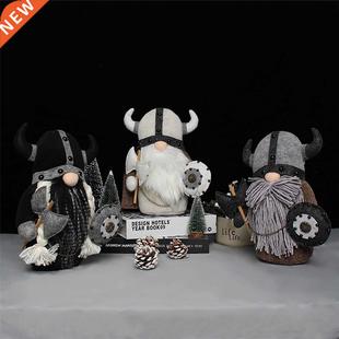 Faceless Old Man Stuffed Doll With Knight Dwarf Viking