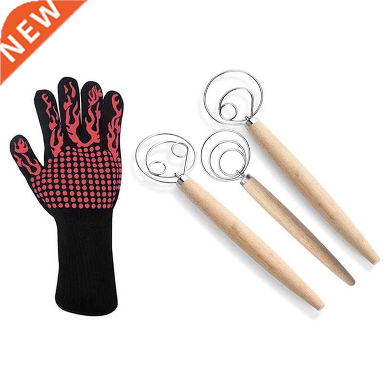 Grilling Gloves Oven Mitten Grill Leather Gloves & Danis