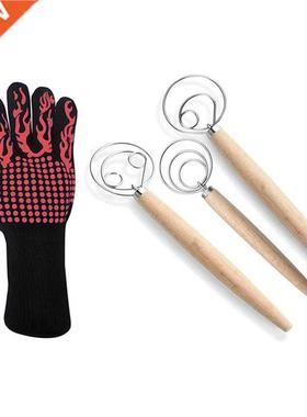 Grilling Gloves Oven Mitten Grill Leather Gloves & Danis
