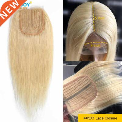 61 Blonde Lace Closure Straight 4*5*1 T Part Cheap Swiss Tr