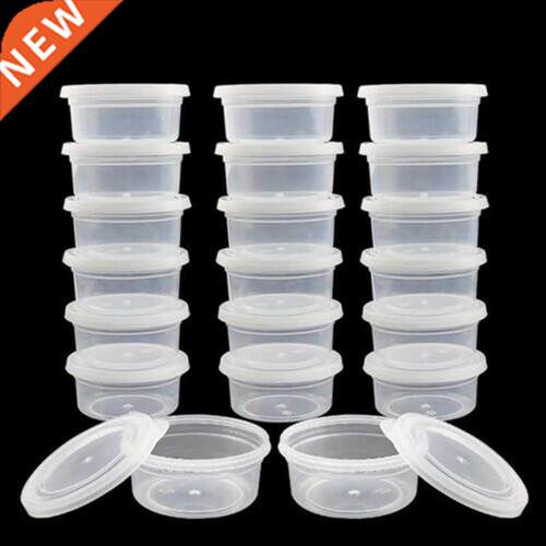 20PCS Foam Ball Round Clear Storage Box Container With Lid S