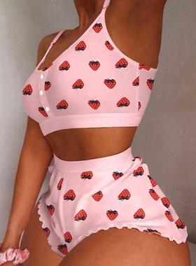 Jodimitty Pyjamas Women Camisole Sleep Wear Women Pajamas He