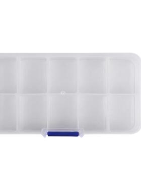 AT69 -1 to 10 Compartment Plastic Storage Box Transparent