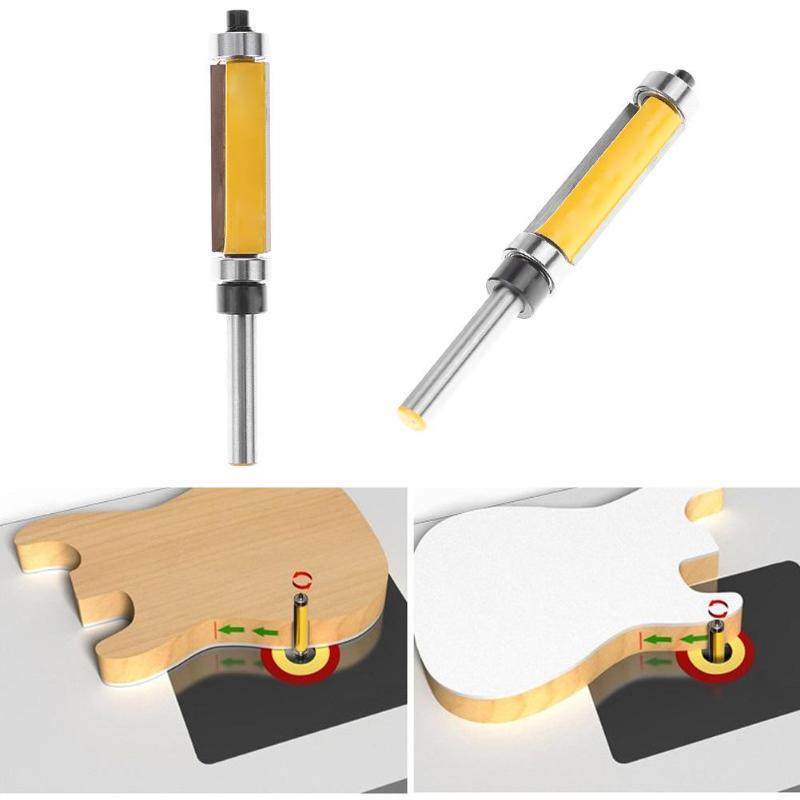1/4in Shank Flush Router Bits Milling Cutter Wood Engraving