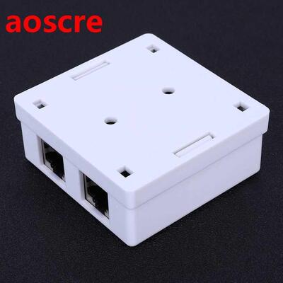 Super 5 Shield Network Box RJ45-8P8C Wall Connector Junction