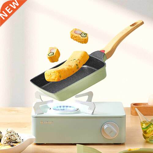 Aluminium Alloy Cookware Pancake Egg Square Pot Nonstick