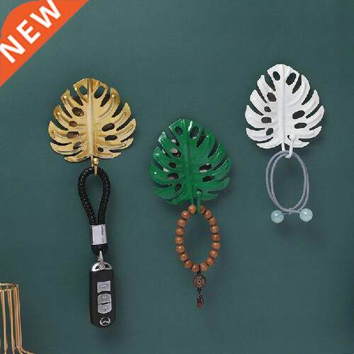 Nordic Hook Purse Hanger Creative Golden Leaf Shape Coat