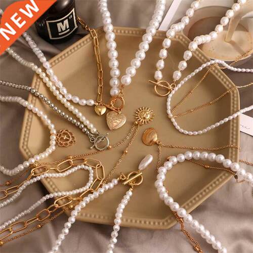 EN Vintage Pel Choker Necklace For Women Fashion Summer Wh