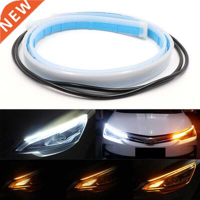 1pcs LED DRL Car Daytime Running Light Flexible Waterproof S