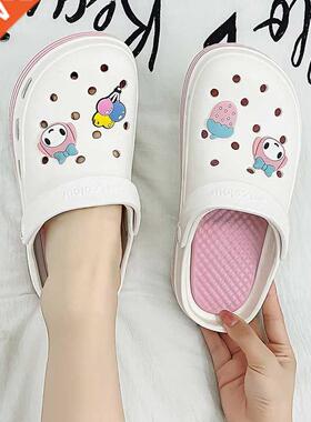 Cartoon Cute Garden Sandals Women Summer Slippers Casual Whi