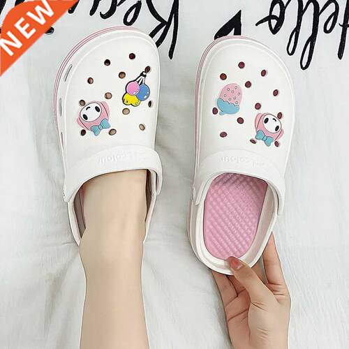 Cartoon Cute Garden Sandals Women Summer Slippers Casual Whi