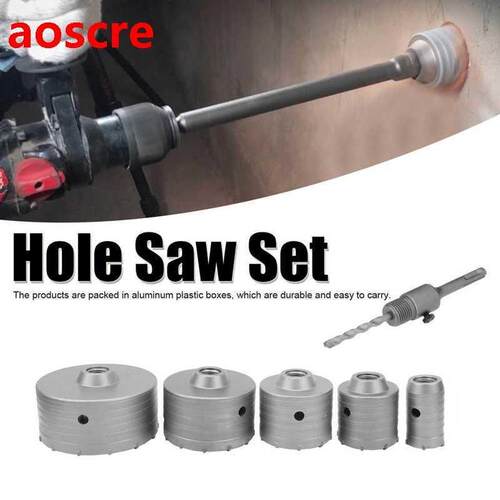 HSS gereedschapskoffer 6Pcs Hole Saw Set Holes Opener for Co