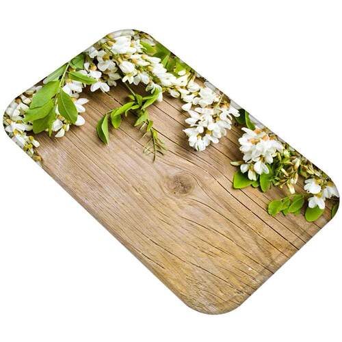 Fashion Mat printing Flower Leaves Plant Pattern Non-Slip