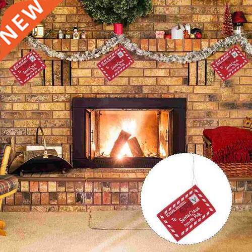 WINOMO 10pcs Letter to Santa Claus Felt Envelope Embroidery