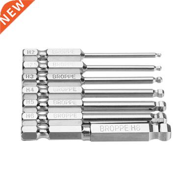 7Pcs Ball Bit Drill Bits Screw Driver Bits Hex Shank Spheric