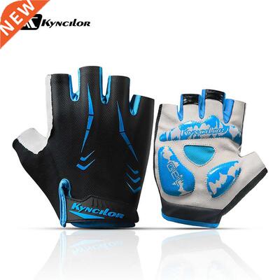 Cycling Anti-slip Anti-sweat Men Women Half Finger Gloves