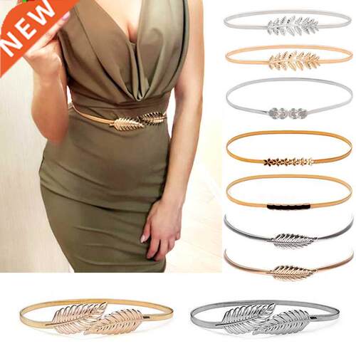 Flower Leaf Shape Belts For Women Wedding Designer Elastic G