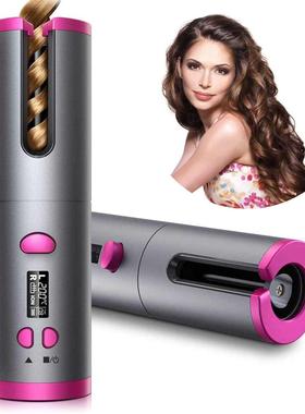 Cordless Automatic Rotating Hair Curler USB Rechargeable Cur