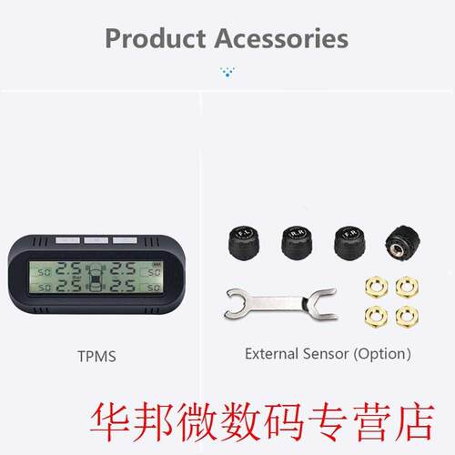 168 Compact Wireless TPMS Car Tire Pressure USB Charging Mon