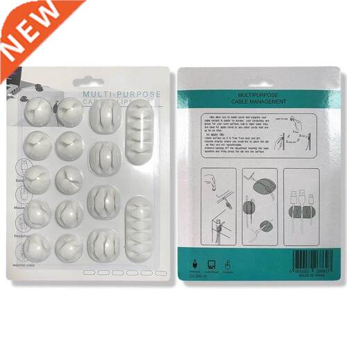 16pcs/set Home Data Cable Retainer Desktop Wire Retainer Cla