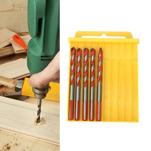 extrator de parafuso 5Pcs Drill Bits Alloy Head Multifunctio