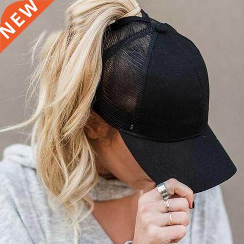 Female Adjustable Hip Hop Hats 2020 Ponytail Baseball Cap Wo