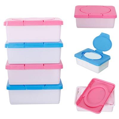 1PCS Plastic Dry Wet Tissue Box Case Baby Wipes Press